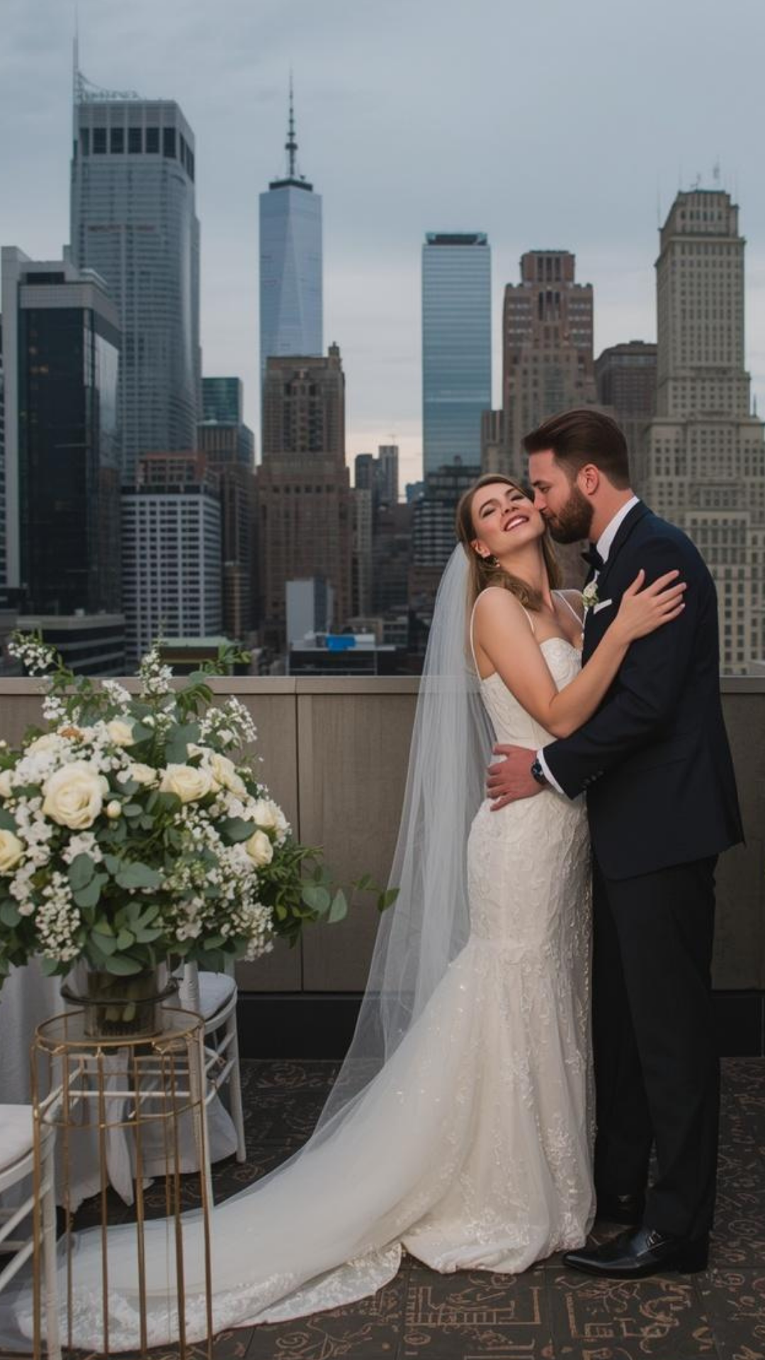 Midtown Manhattan Rooftop Wedding