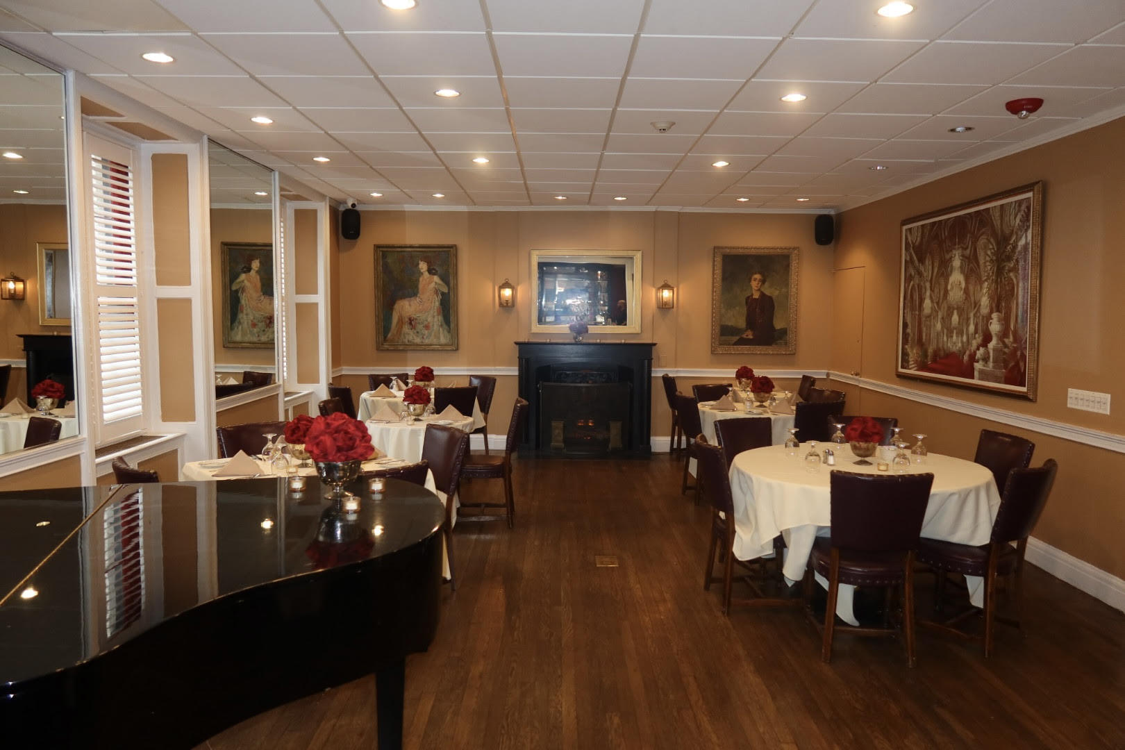 Elegant dining area inside 3 West Club Restaurant NYC